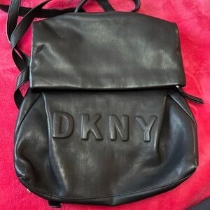 DKNY leather backpack